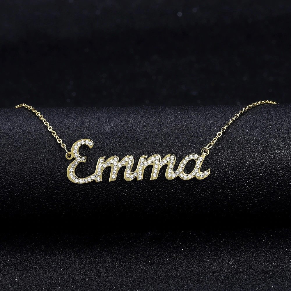 Customized Crystal Name Necklace