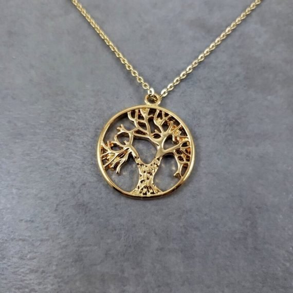 Tree of life bonsai family tree necklace charm boho jewelry minimalist simple ketting vintage design for women